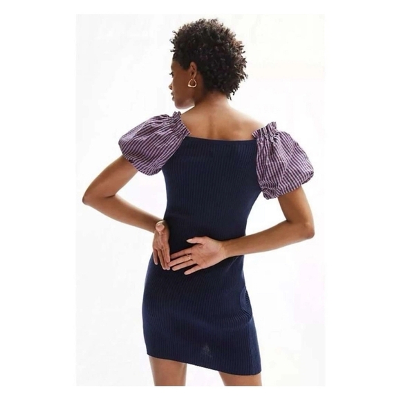 Maeve by Anthropologie Ribbed Button-Front Mini Dress - Size L - Picture 2 of 10